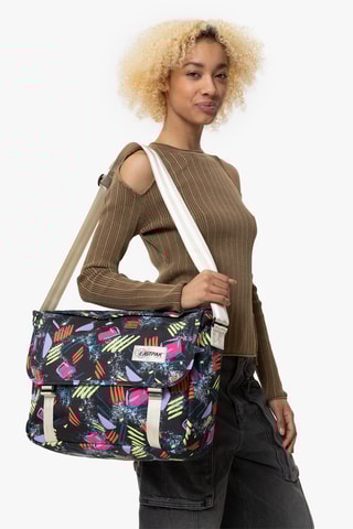 Sac bandoulière Delegate + - Noir et mauve