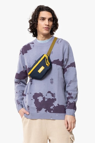 Sac banane Springer Kontrast - Bleu marine