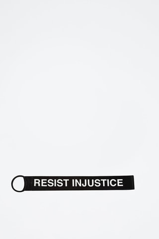 Porte-clés Resist Racism - Noir