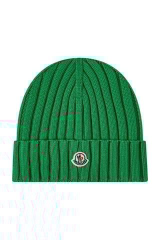 Bonnet en laine Logo - Vert