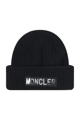 Bonnet en laine vierge - Noir