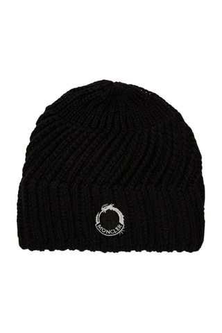 Bonnet en laine vierge Dragon - Noir