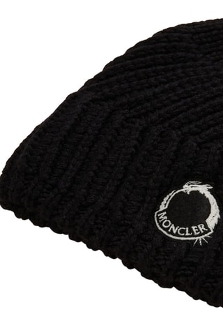 Bonnet en laine vierge Dragon - Noir