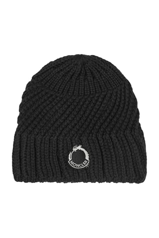 Bonnet en laine vierge Dragon - Noir