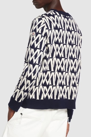 Pull Monogram - Bleu marine