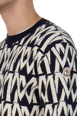 Pull Monogram - Bleu marine