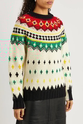 Pull en laine et alpaga Grenoble - Blanc