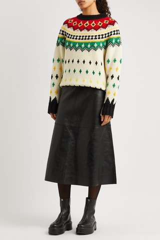Pull en laine et alpaga Grenoble - Blanc