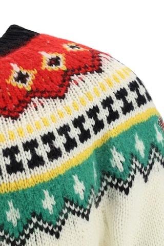 Pull en laine et alpaga Grenoble - Blanc