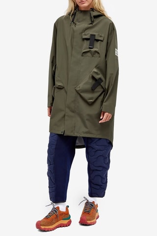 Parka à capuche Moncler Genius x Salehe Bembury - Vert foncé