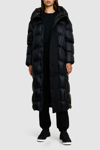 Doudoune longue à capuche Moncler x Adidas Originals - Noir