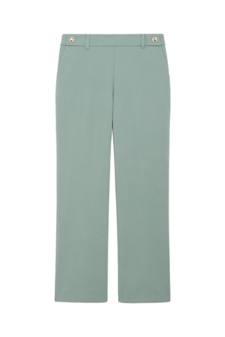 7/8 Broek slim Hoge Taille Phileas - Groen