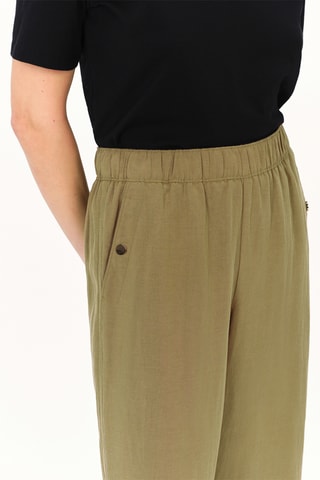 Broek wide legs Portofino - Groen
