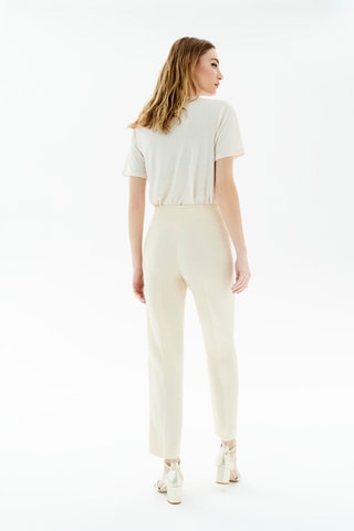 Rechte Linnen Broek Parure - Beige
