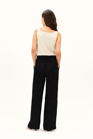 Broek wide legs Peinture - Zwart