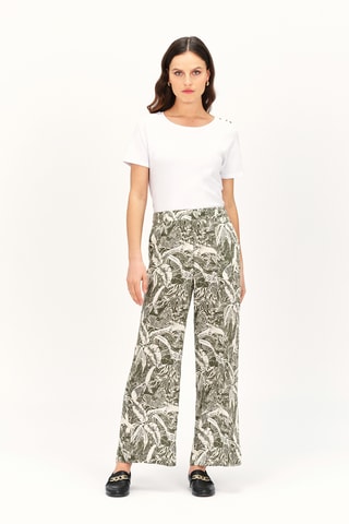 Linnen Broek Wide Legs Pandi - Groen