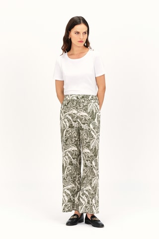 Linnen Broek Wide Legs Pandi - Groen