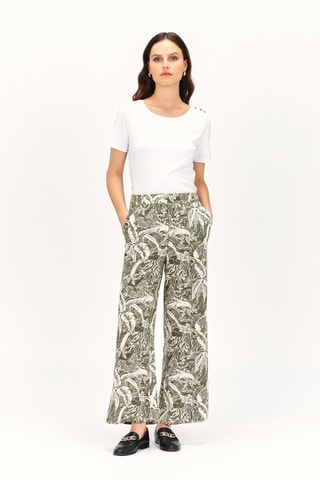 Linnen Broek Wide Legs Pandi - Groen