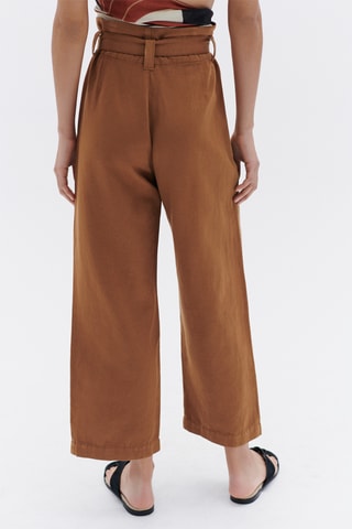 Broek Hoge Taille Terra - Camel
