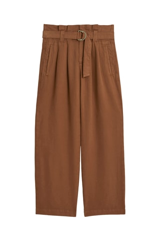 Broek Hoge Taille Terra - Camel