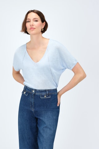 Linnen Top Milana - Blauw