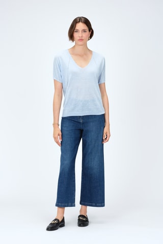 Linnen Top Milana - Blauw