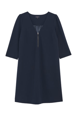 Trapezium Jurk Ranel - Marineblauw