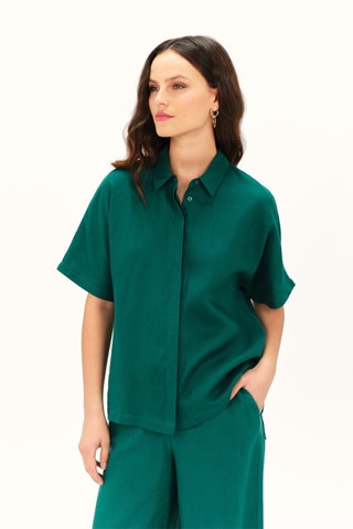 Linnen Blouse Clouane - Groen