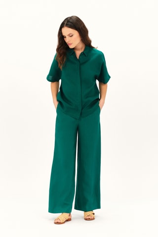Linnen Blouse Clouane - Groen