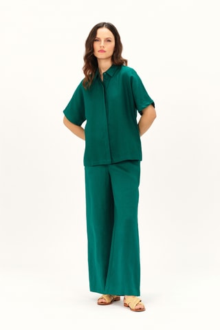 Linnen Blouse Clouane - Groen