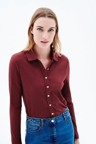 Blouse Thuya - Bordeauxrood
