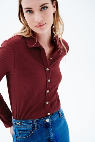 Blouse Thuya - Bordeauxrood