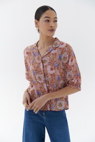 Blouse regular Zebra - Roze
