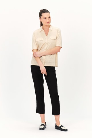 Linnen Blouse Testelin - Beige