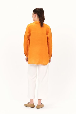 Oversized Linnen Blouse Sandy - Camel