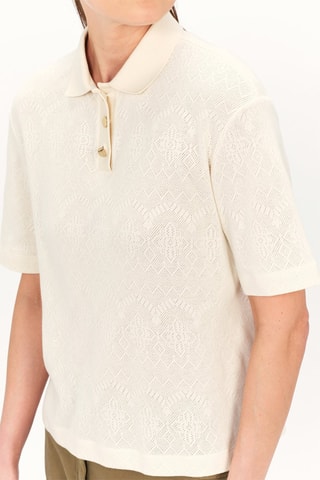 Polo Tcrochet - Ecru