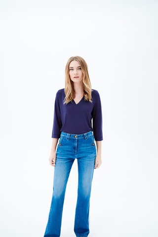 T-shirt Tbasic - Marineblauw