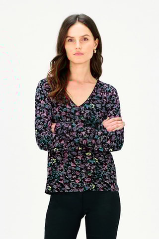 T-shirt Tludmila - Zwart