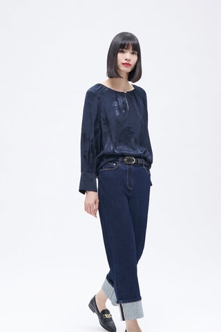 Top Cecile - Nachtblauw