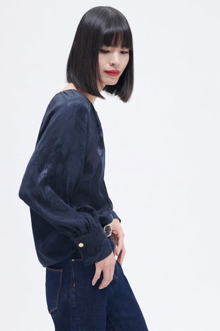 Top Cecile - Nachtblauw