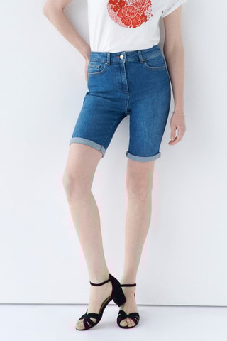 Spijkershort Sedon - Blauw