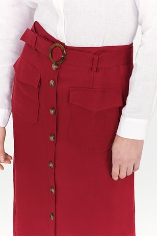 Linnen Midirok Agnes  Rood