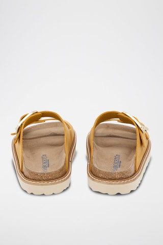 Mules em couro - Amarelo