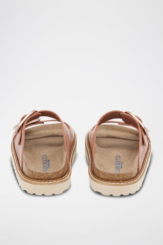 Mules em couro - Rosa