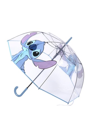 Parapluie automatique Stitch Lilo et Stitch Disney - Bleu et transparent