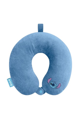 Coussin de voyage en velours Stitch Lilo et Stitch Disney - Bleu