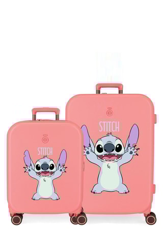 Valise cabine et valise semaine Stitch Lilo et Stitch Disney - Rose - 55/70 cm