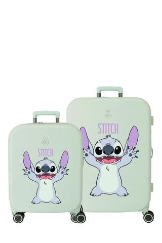 Valise cabine et valise semaine Stitch Lilo et Stitch Disney - Vert clair - 55/70 cm