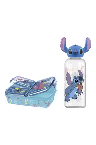 Boite à lunch et gourde Stitch Lilo & Stitch Disney - Turquoise