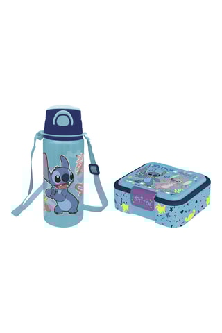 Boite à lunch et gourde isotherme Stitch et Angel Lilo et Stitch Disney - Bleu clair